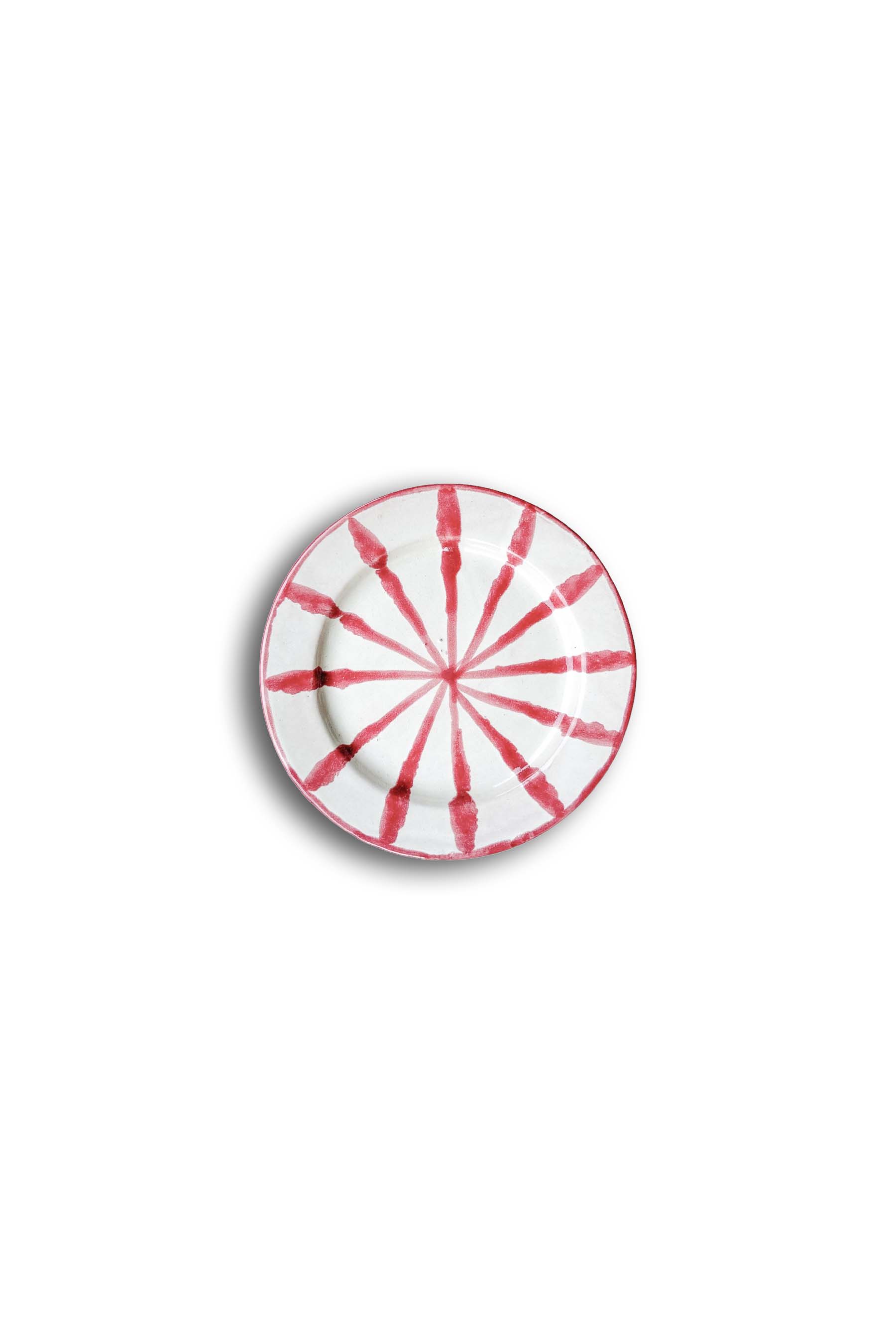 Ceramic Plates & Serving Dishes, Pink Stripes