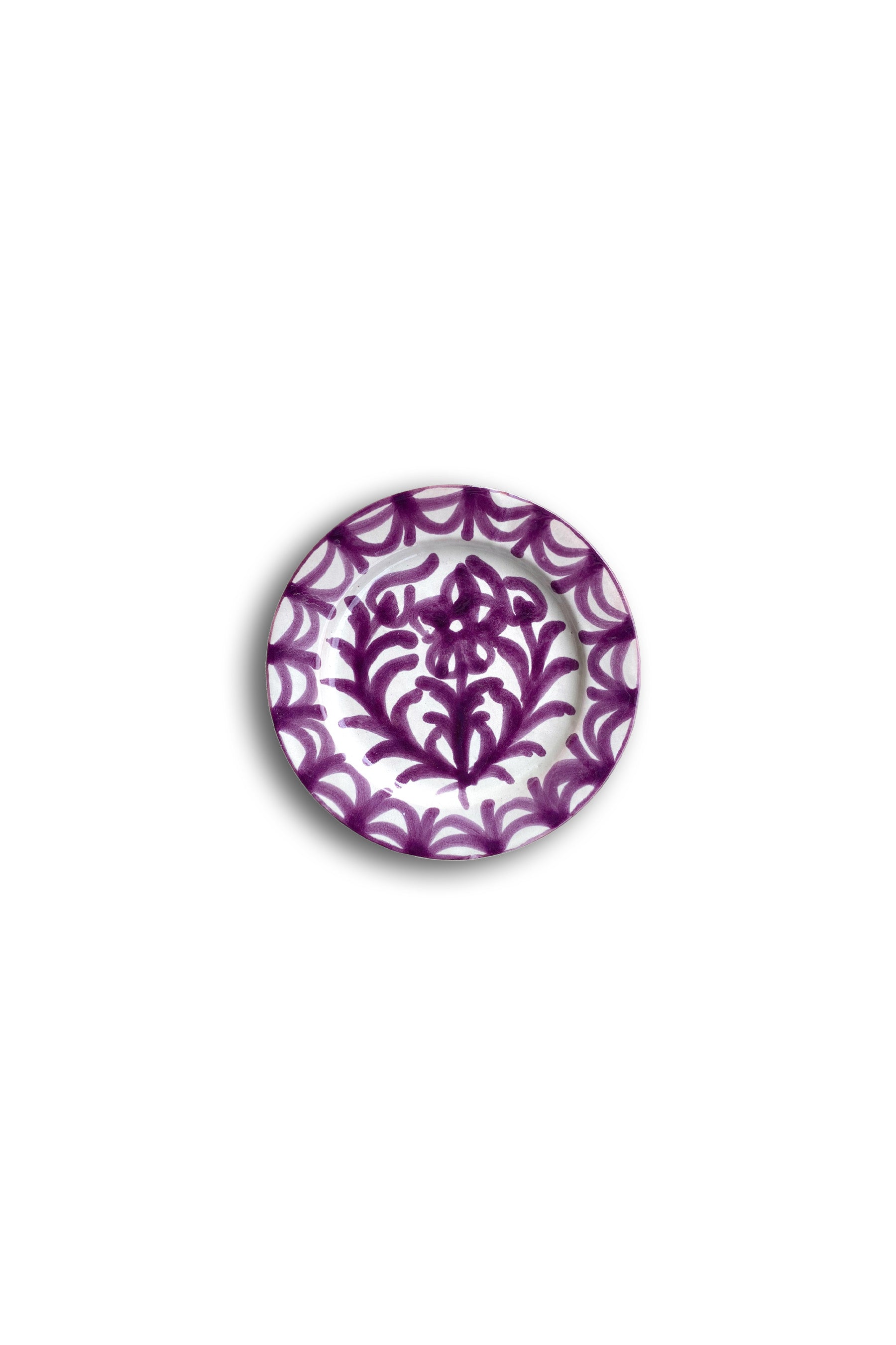 Ceramic Plates & Serving Dishes, Purple Flower