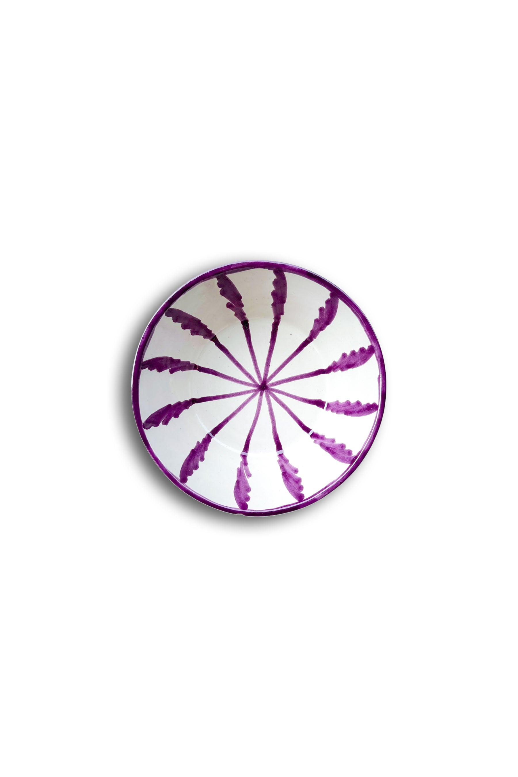 Ceramic Plates & Serving Dishes, Purple Stripes