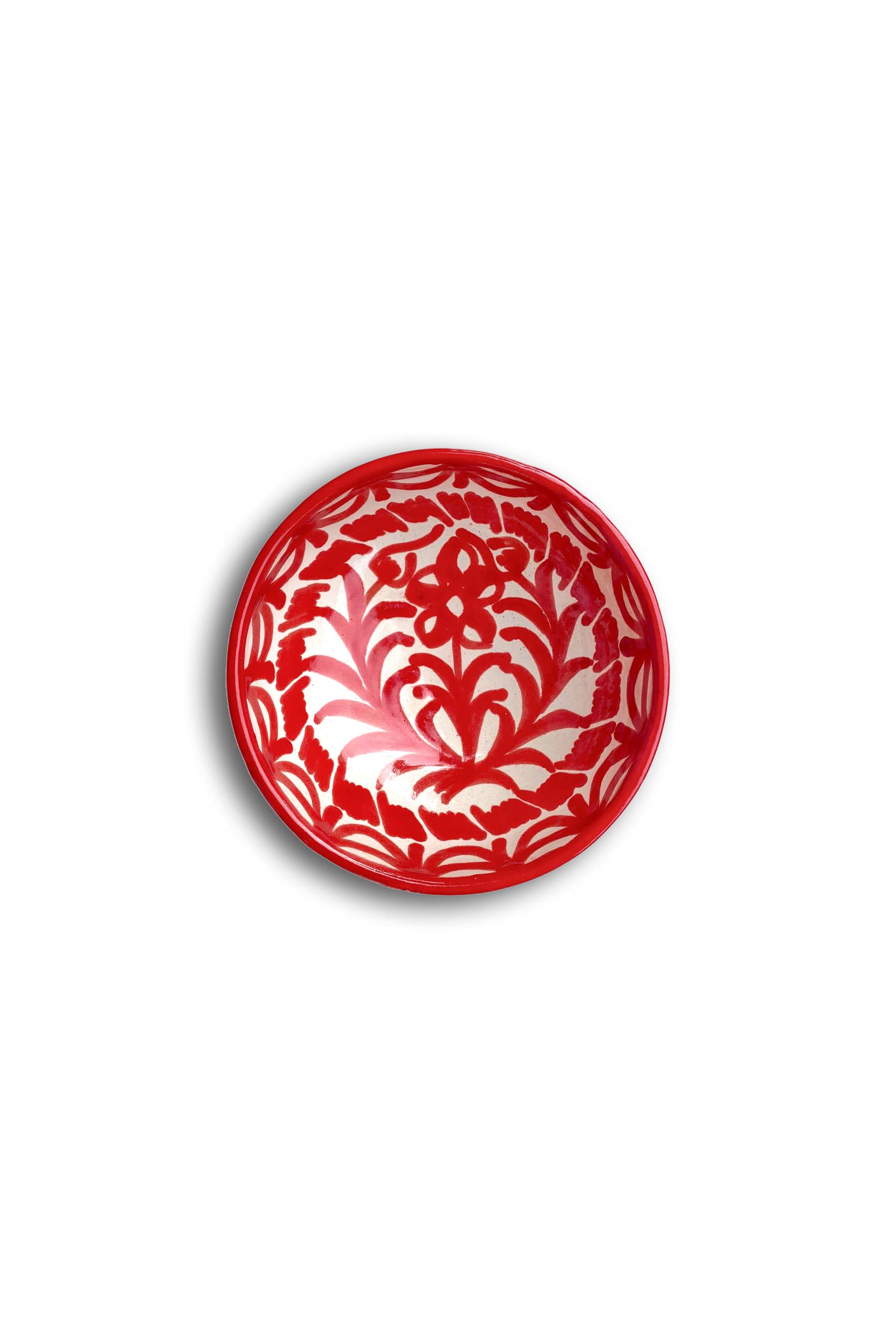 Ceramic Plates & Serving Dishes, Red Flower