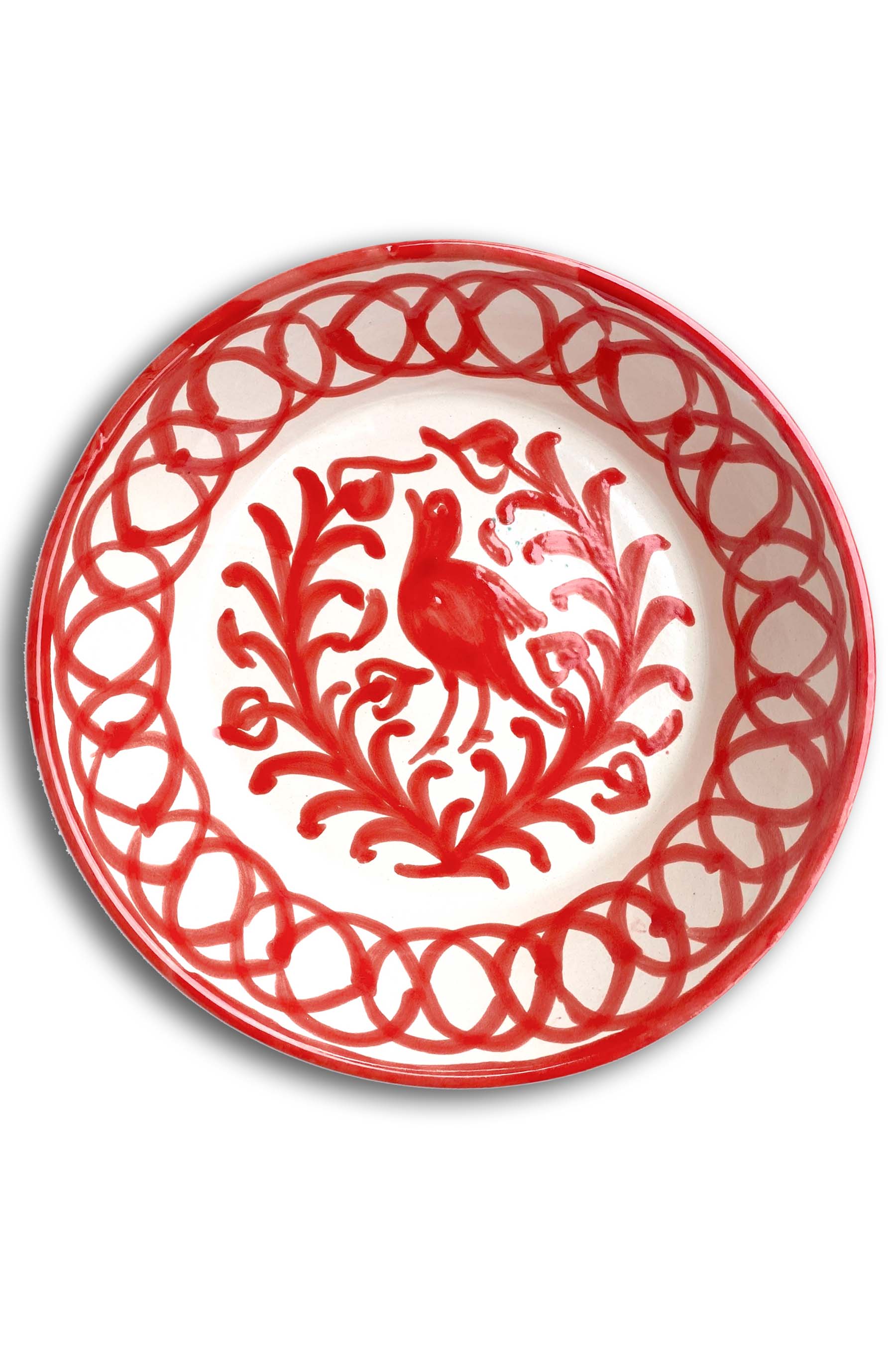 Ceramic Plates & Serving Dishes, Red Bird
