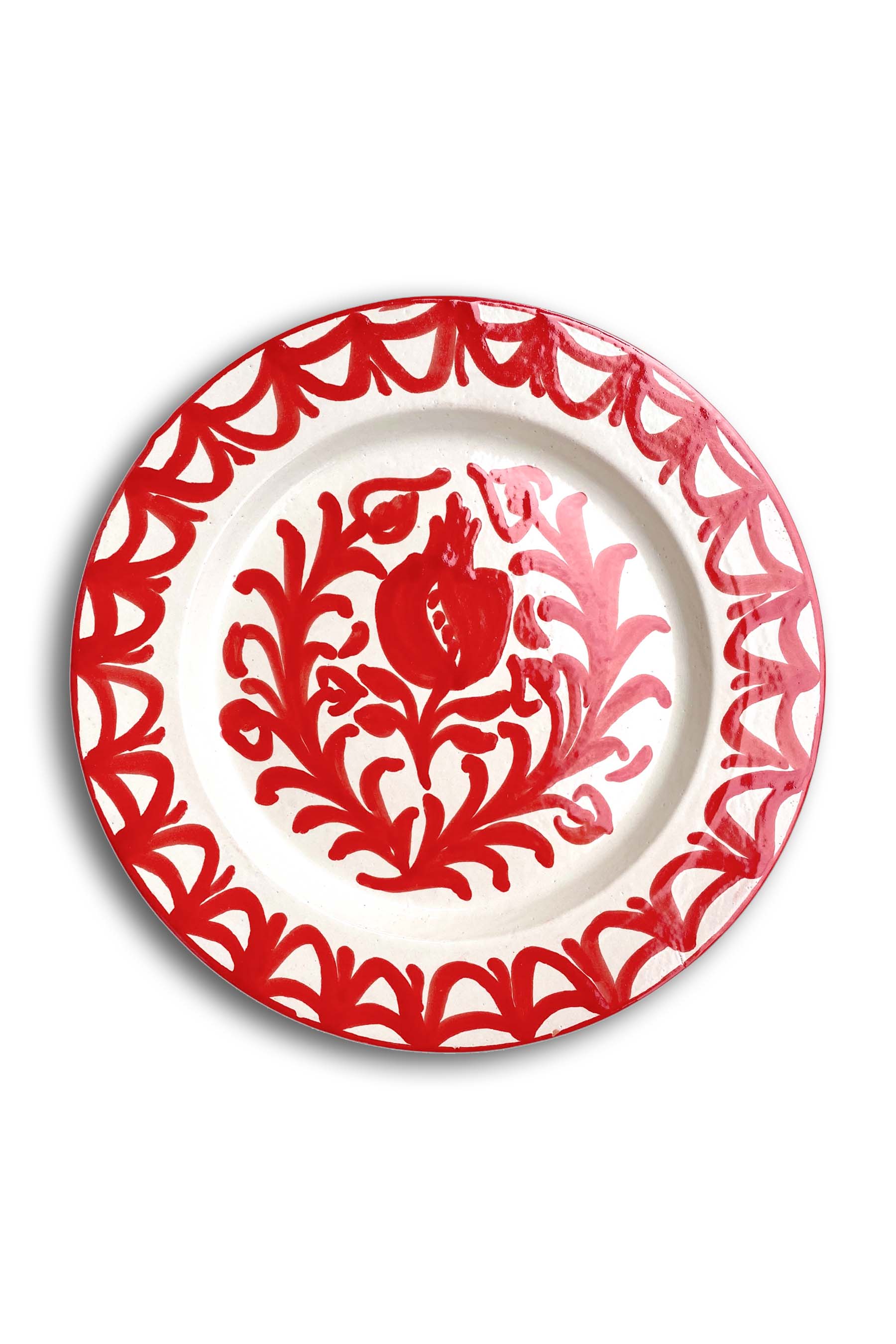 Ceramic Plates & Serving Dishes, Red Pomegranate