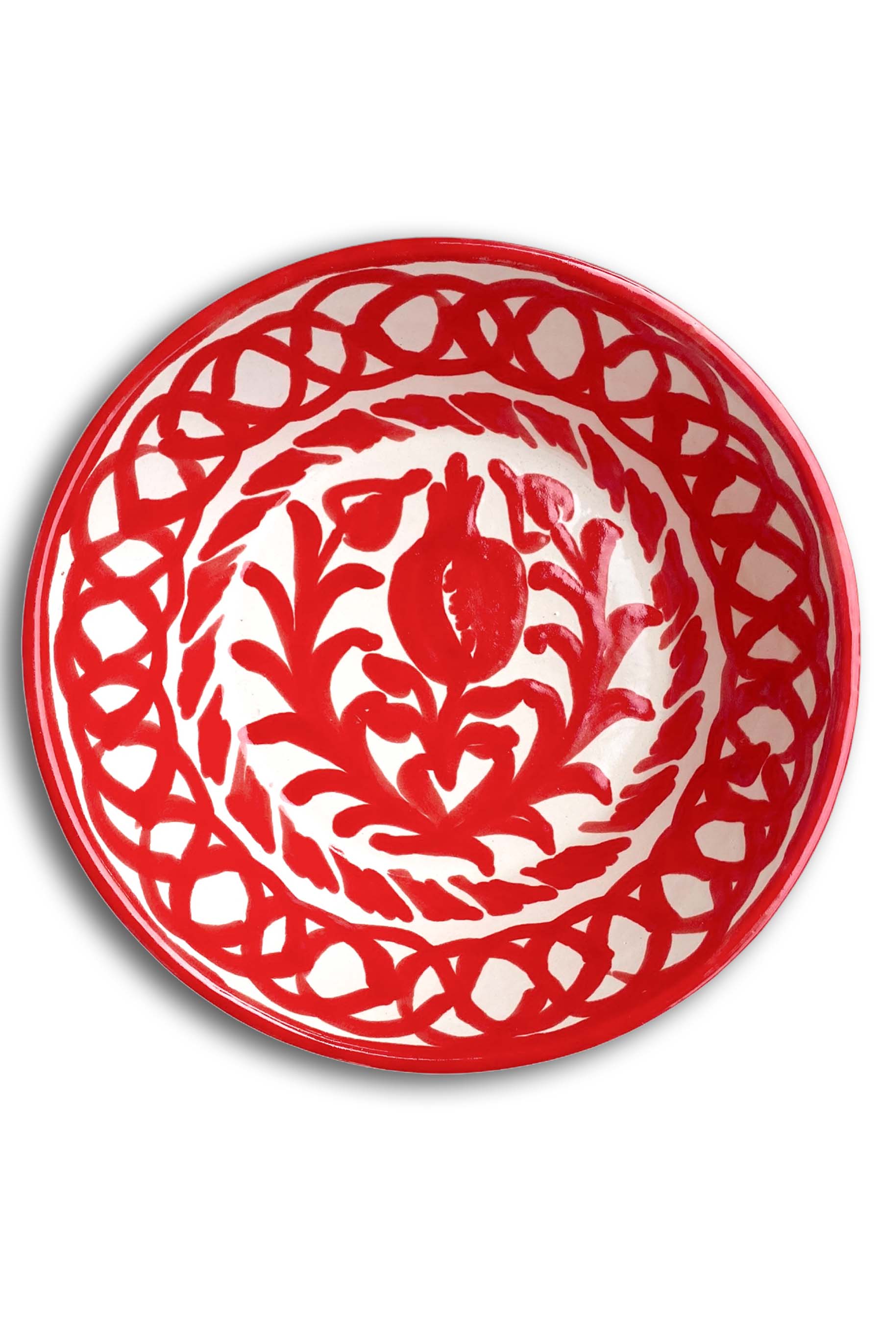 Ceramic Plates & Serving Dishes, Red Pomegranate