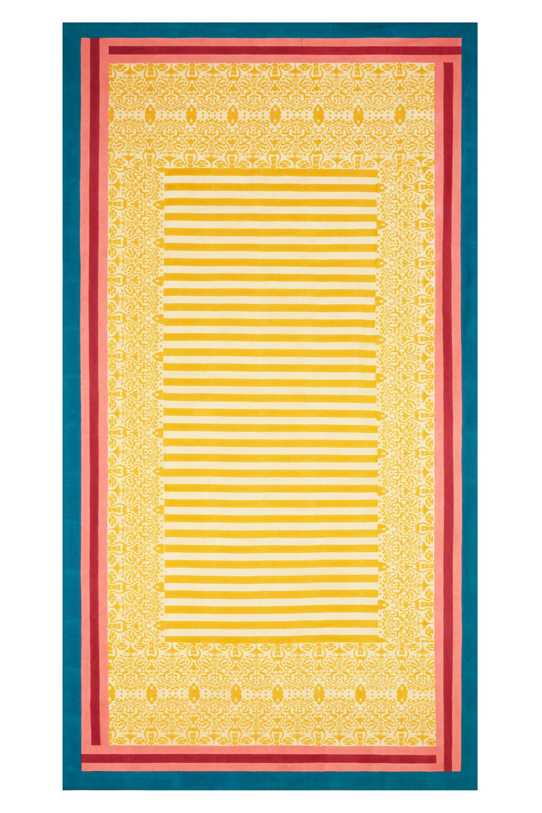 Table cloth, Damask design gold