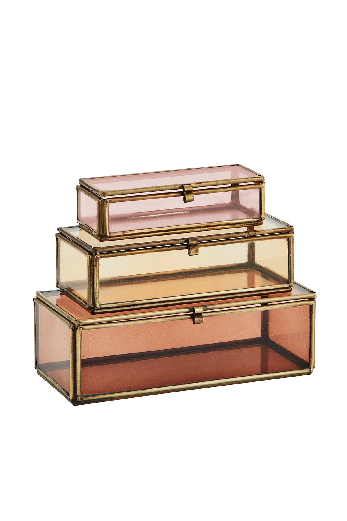 Coloured glass boxes | Choose size/colour