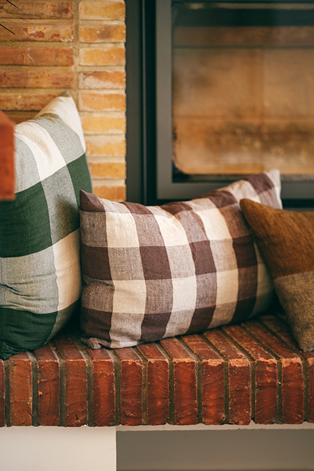Cushion | Brown Checheked