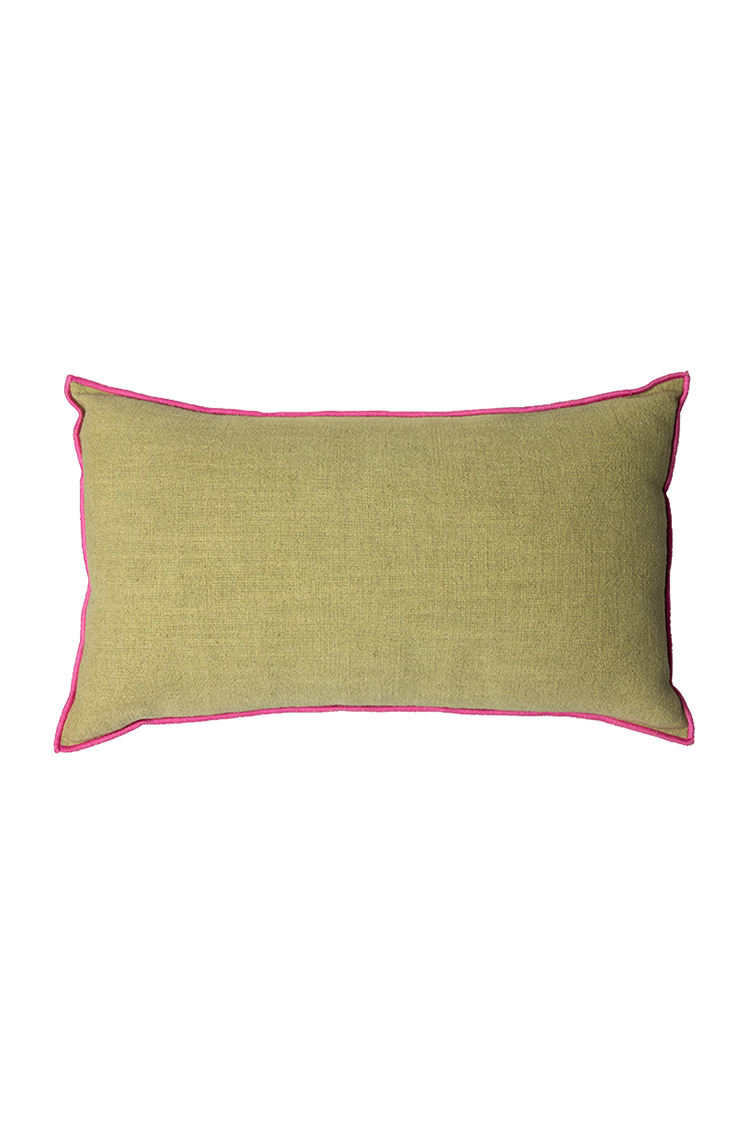 Cushion | Green & Pink