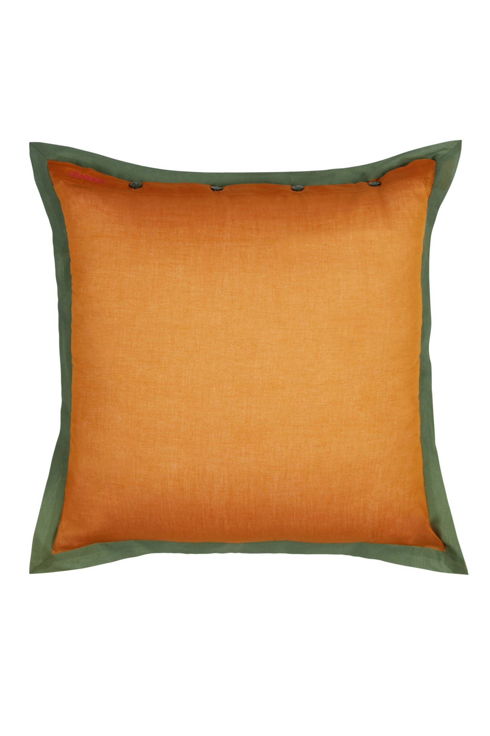 Cushion, Cinnamon sage organza