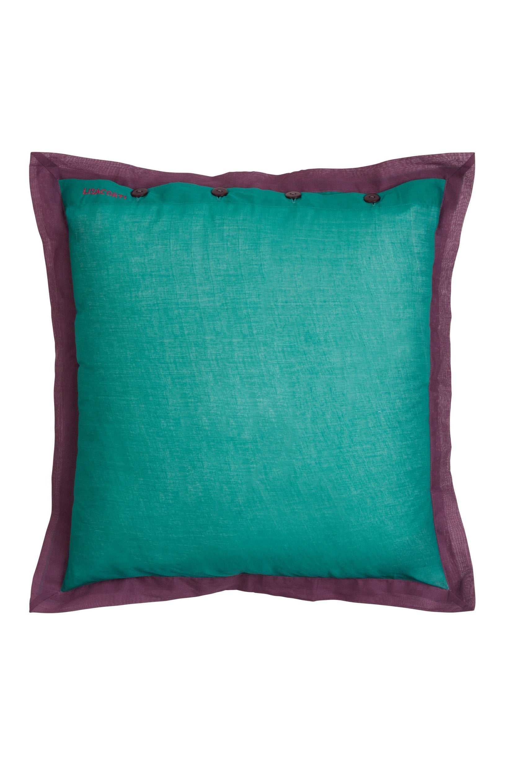 Cushion, Jade violet organza