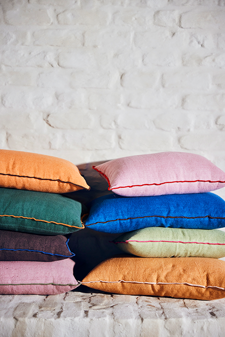Linen Cushion | Pink