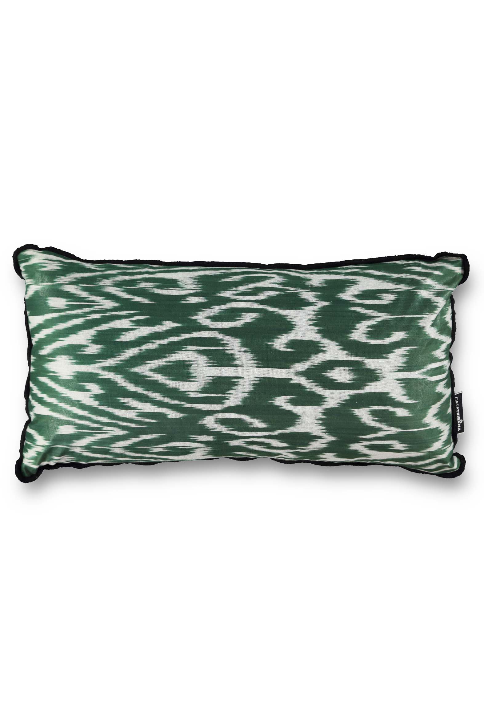 Cushion ikat green