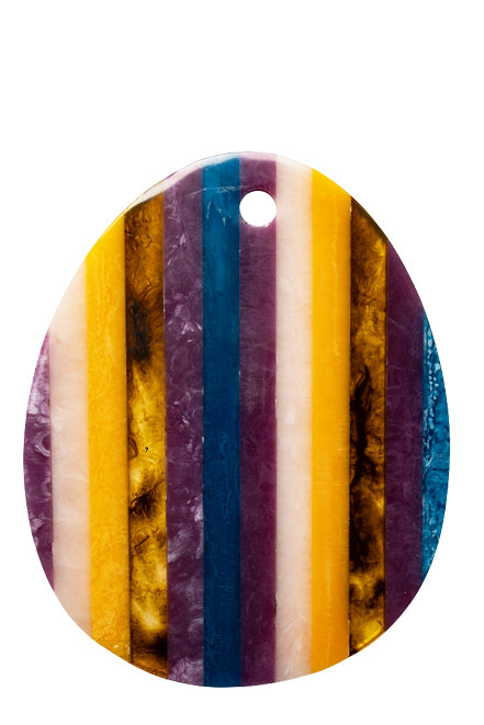 Cheese board, Multicolor yellow, Oval