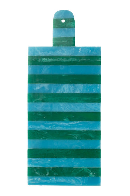 Cheese board, Blue & Green Stripes, 38x16cm