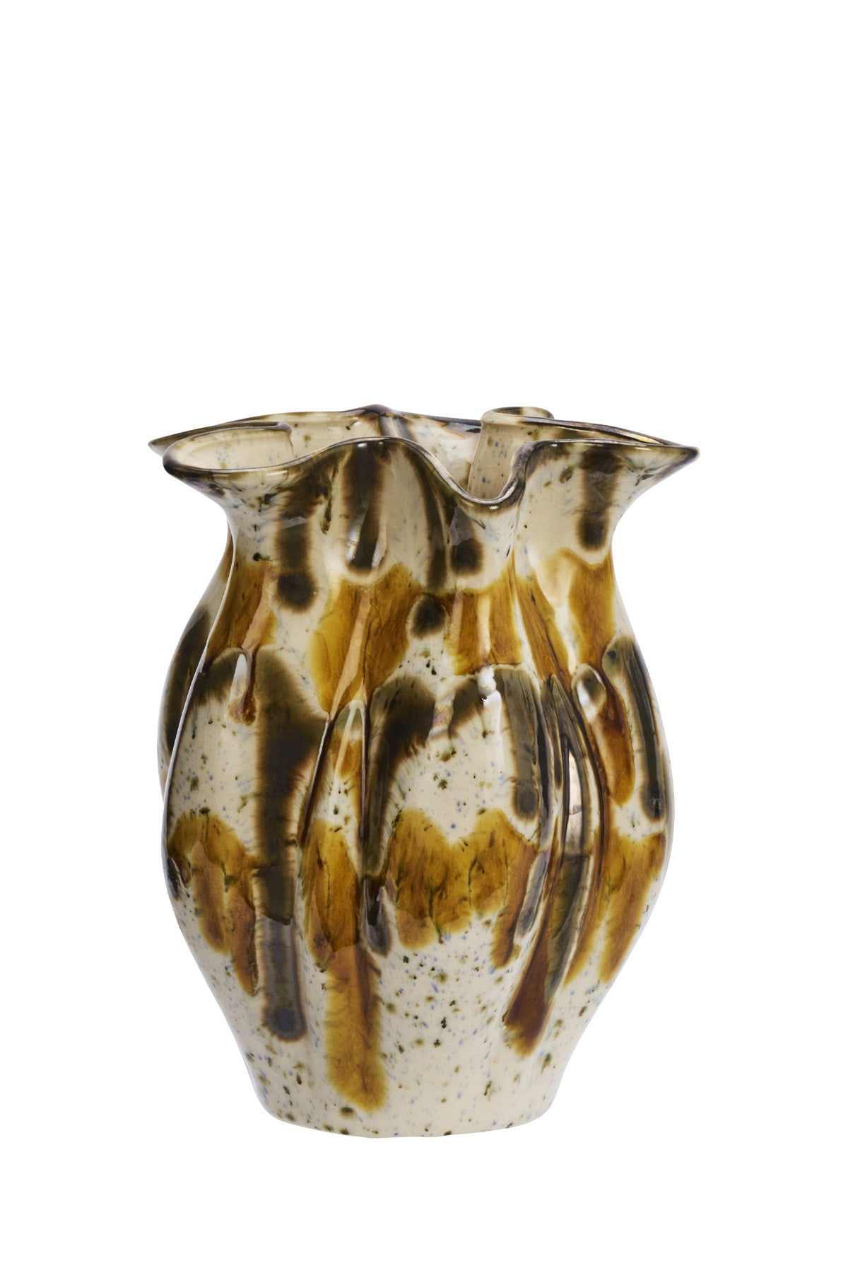 Stoneware vase | Mustard