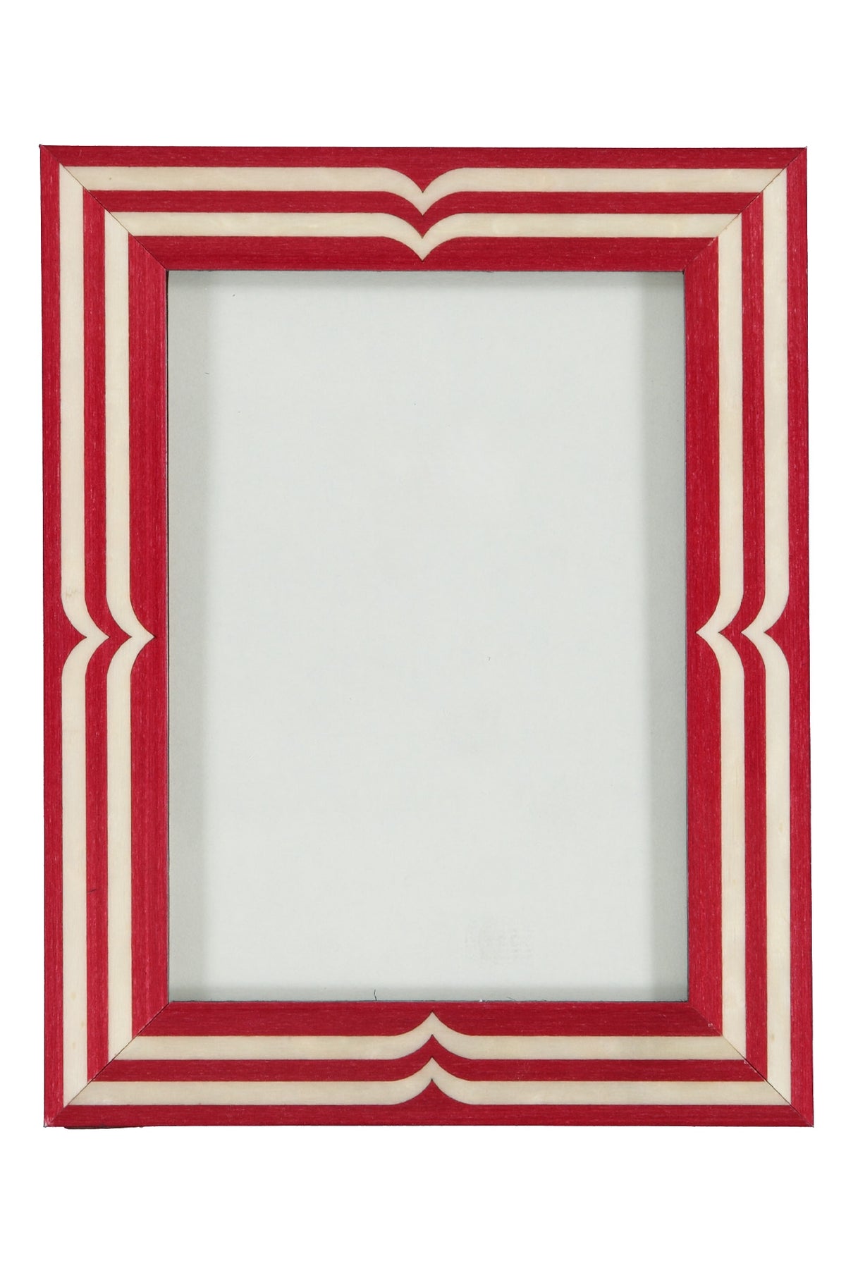 Photo Frame Wave Lines Red | Choose Size