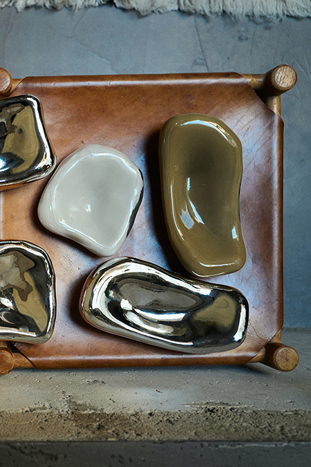 Glass sculpture | White