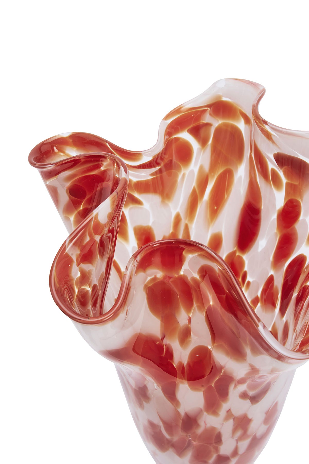 Glass Vase | Red Colored