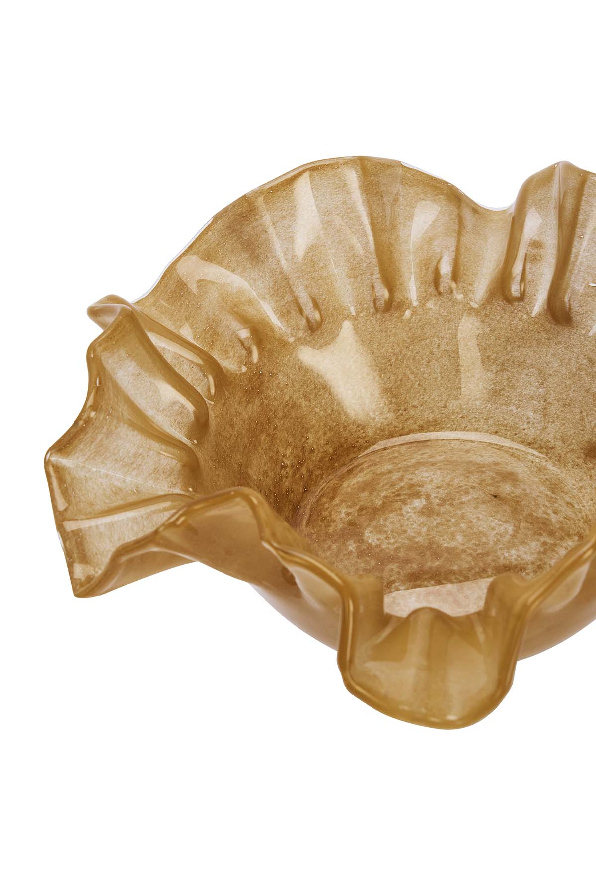 Glass Bowl | Ruflle Caramel