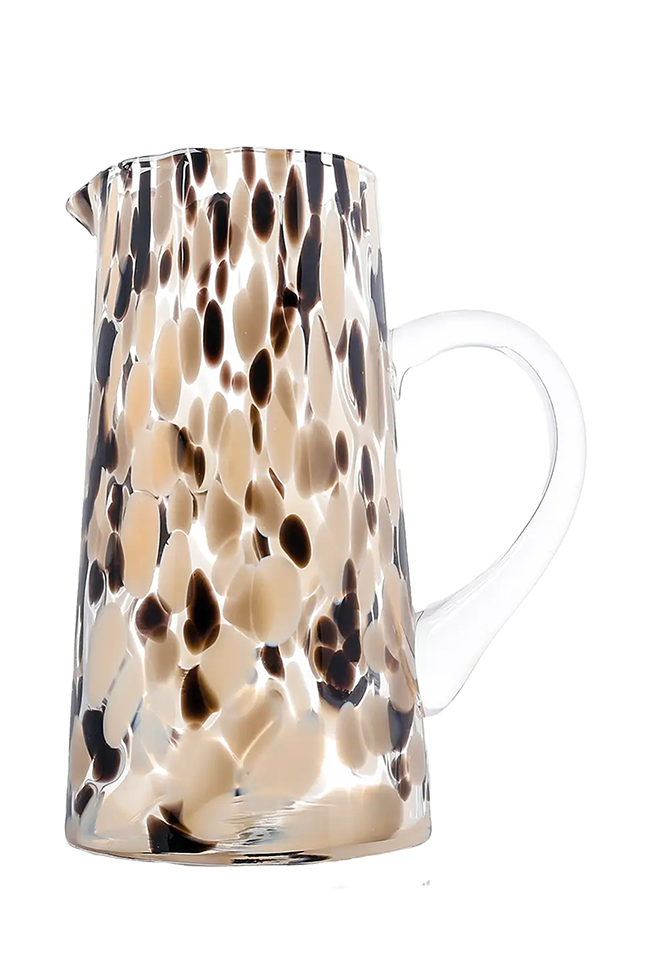 Glass Jug |Marble brown