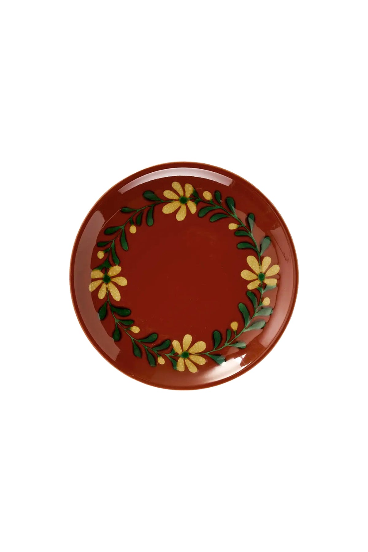 Hand Painted Dessert Plate | Flowers