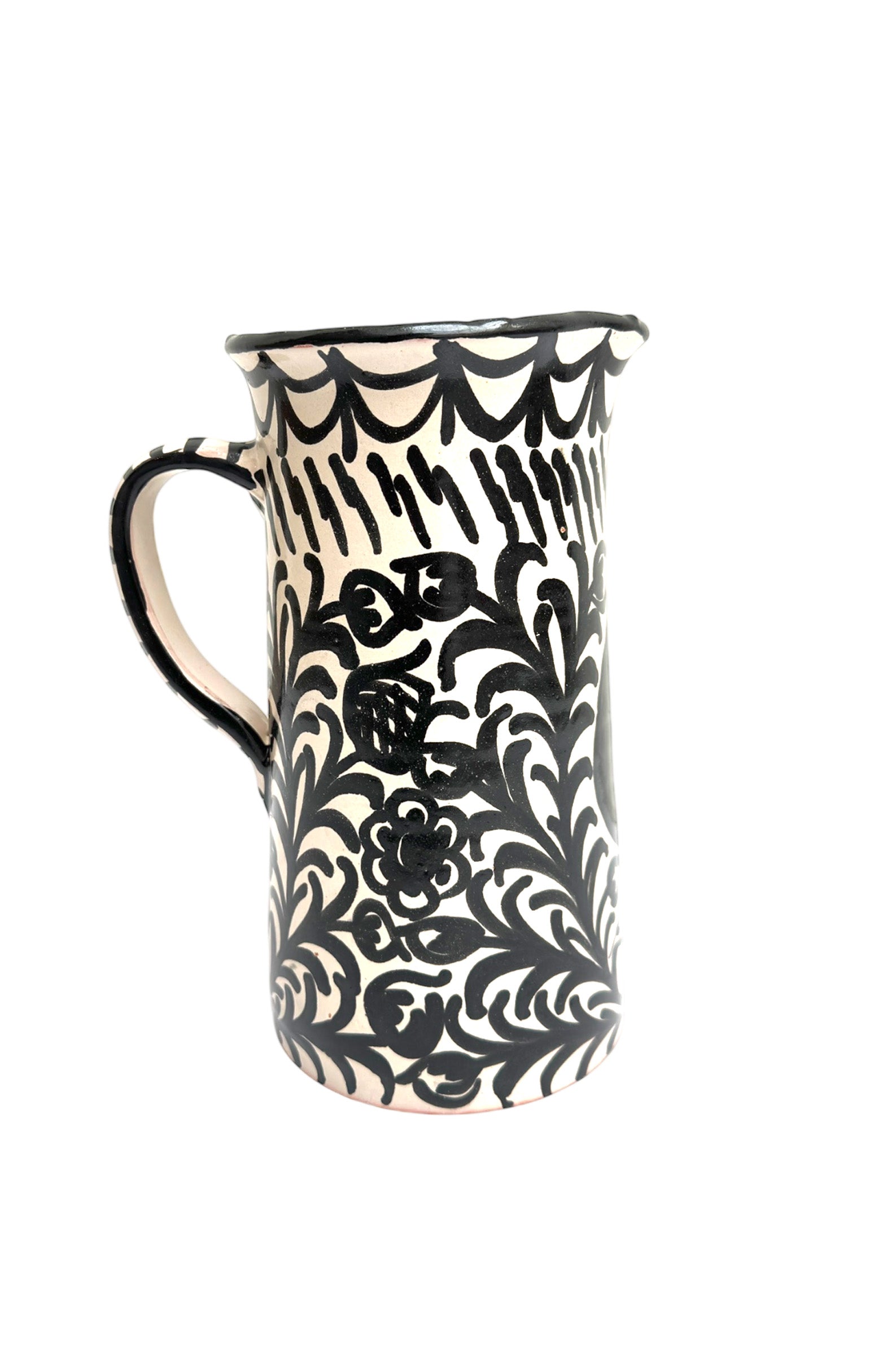 Ceramic Jar, Black with Bird