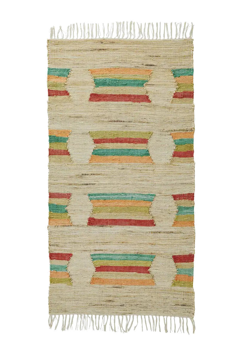 Jute Runner | Multicolor Geometric