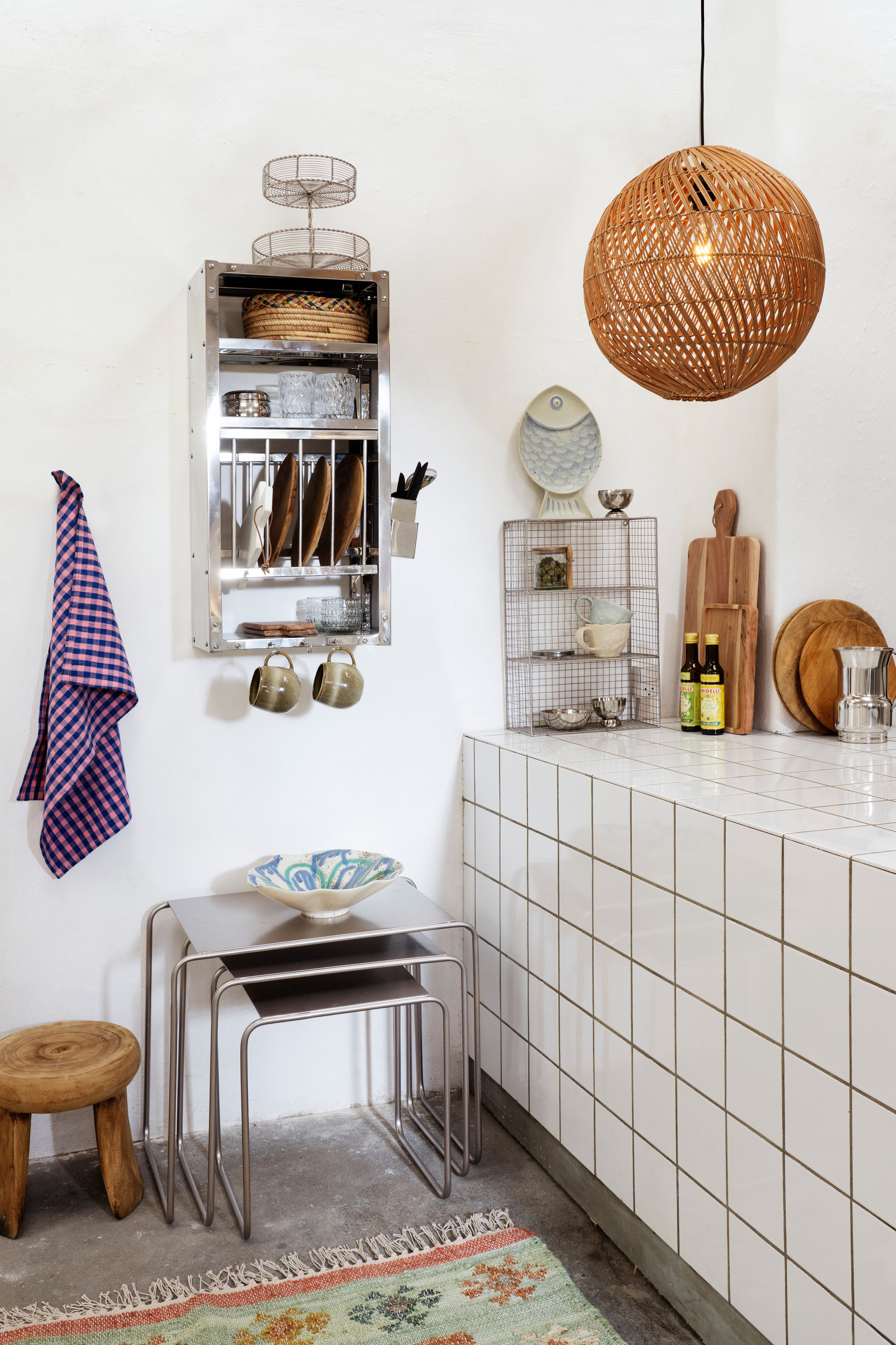 Kitchen Towel | Checheked Blue & Pink