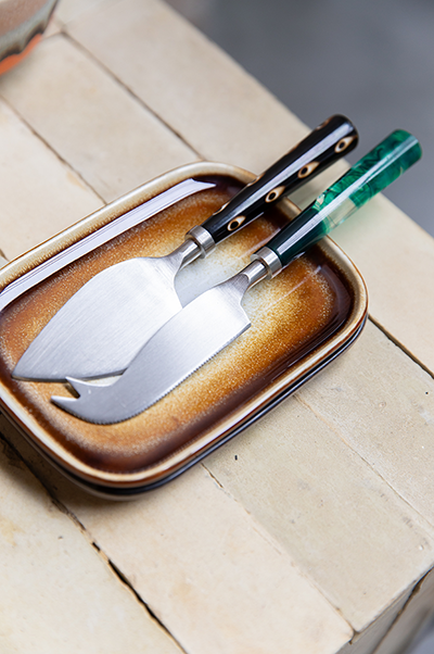 Cheese knives set | Marble