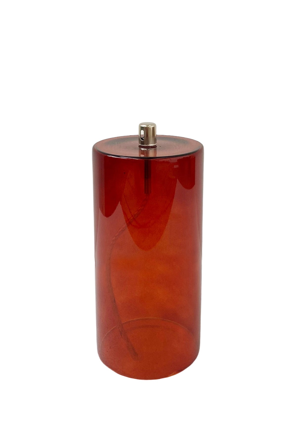 Candle oil lamp, Cylinder, Amber, L