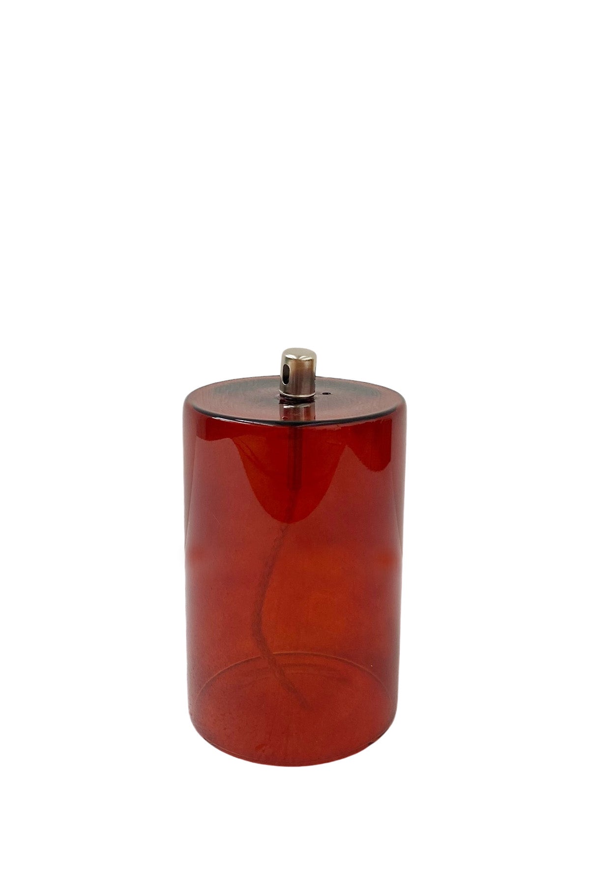 Candle oil lamp, Cylinder, Amber, M