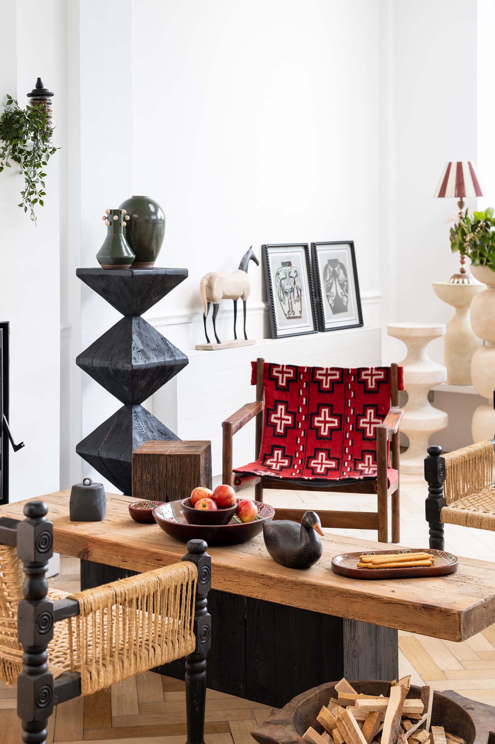 Lounge Chair | Ethnic Red