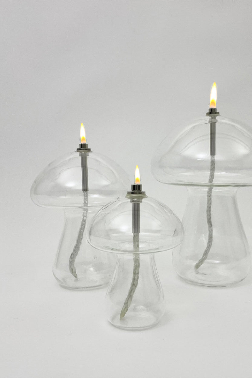 Candle oil lamp, Mushroom, M