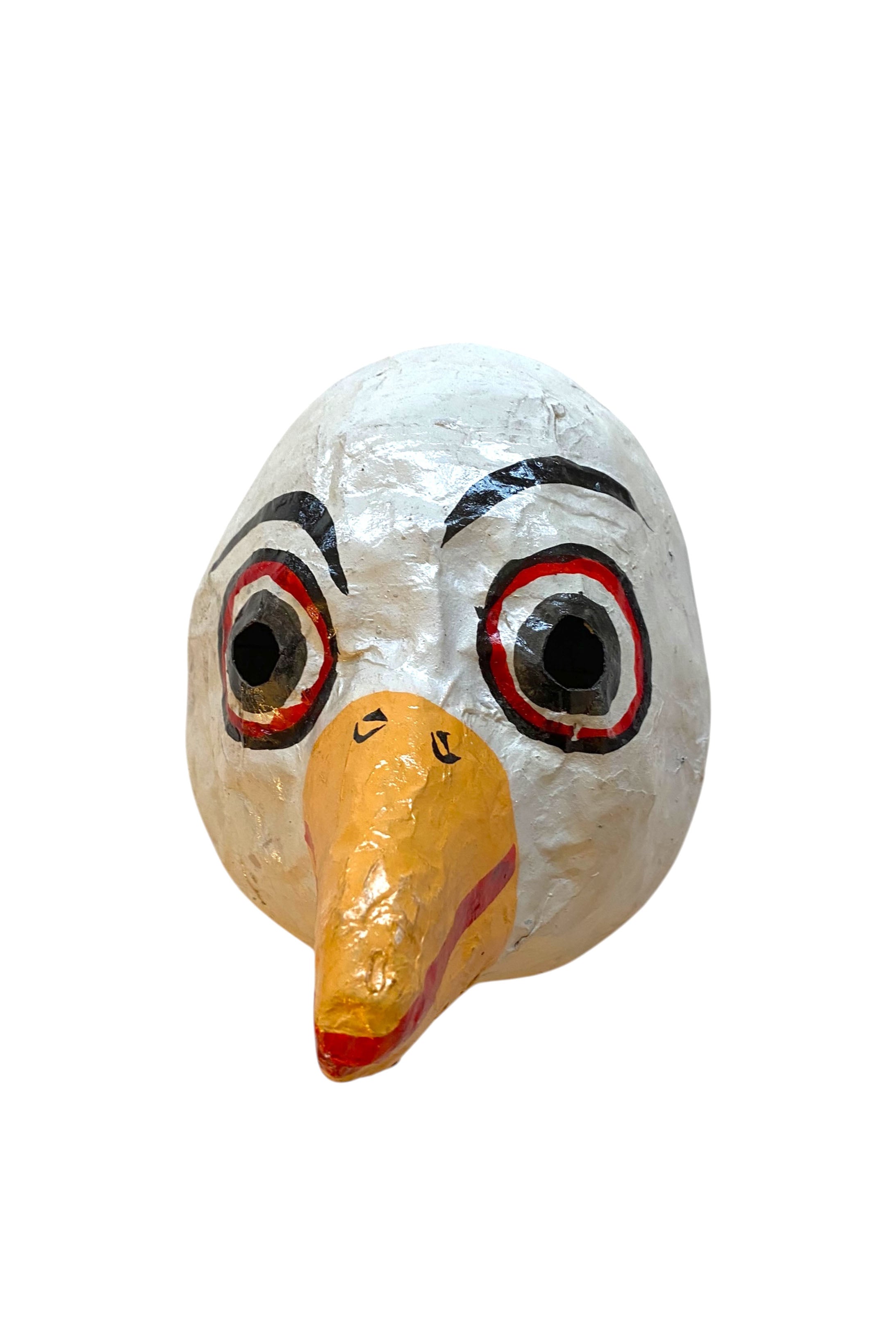 Wall mask papier mache | duck yellow (A)
