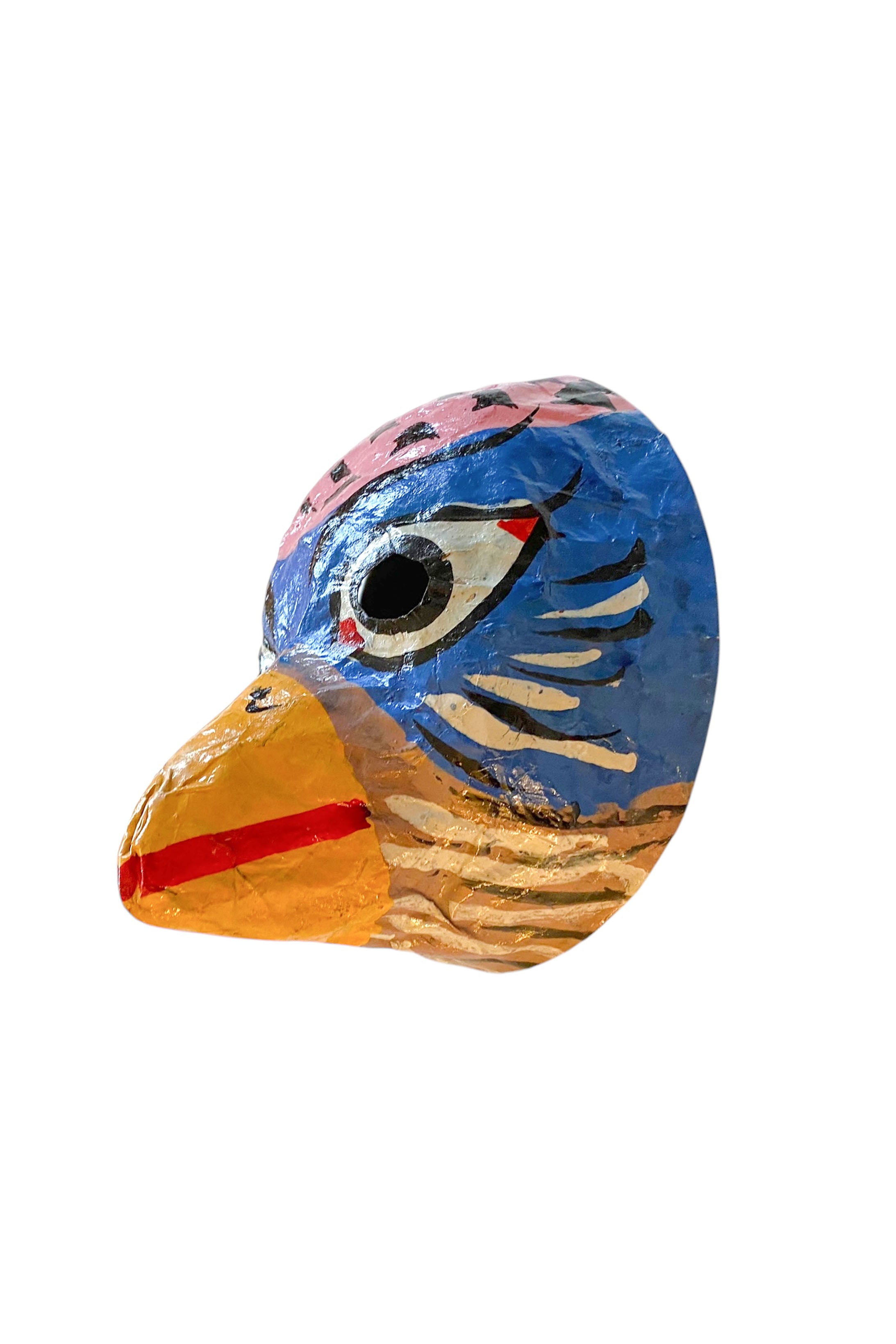 Wall mask papier mache | eagle blue (A)
