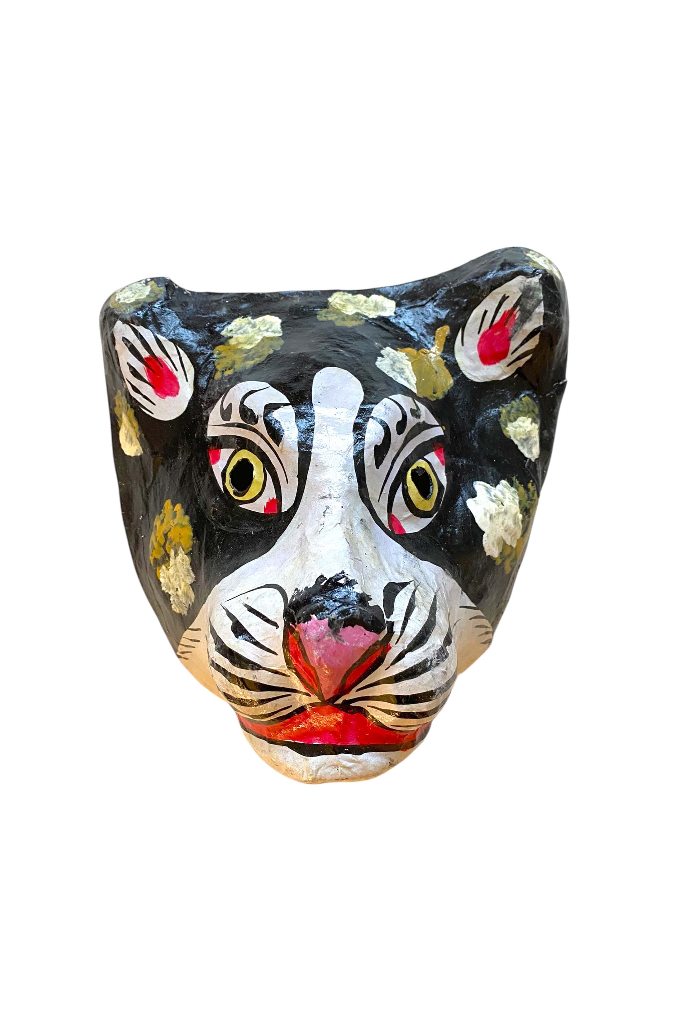 Wall mask papier mache | tiger black
