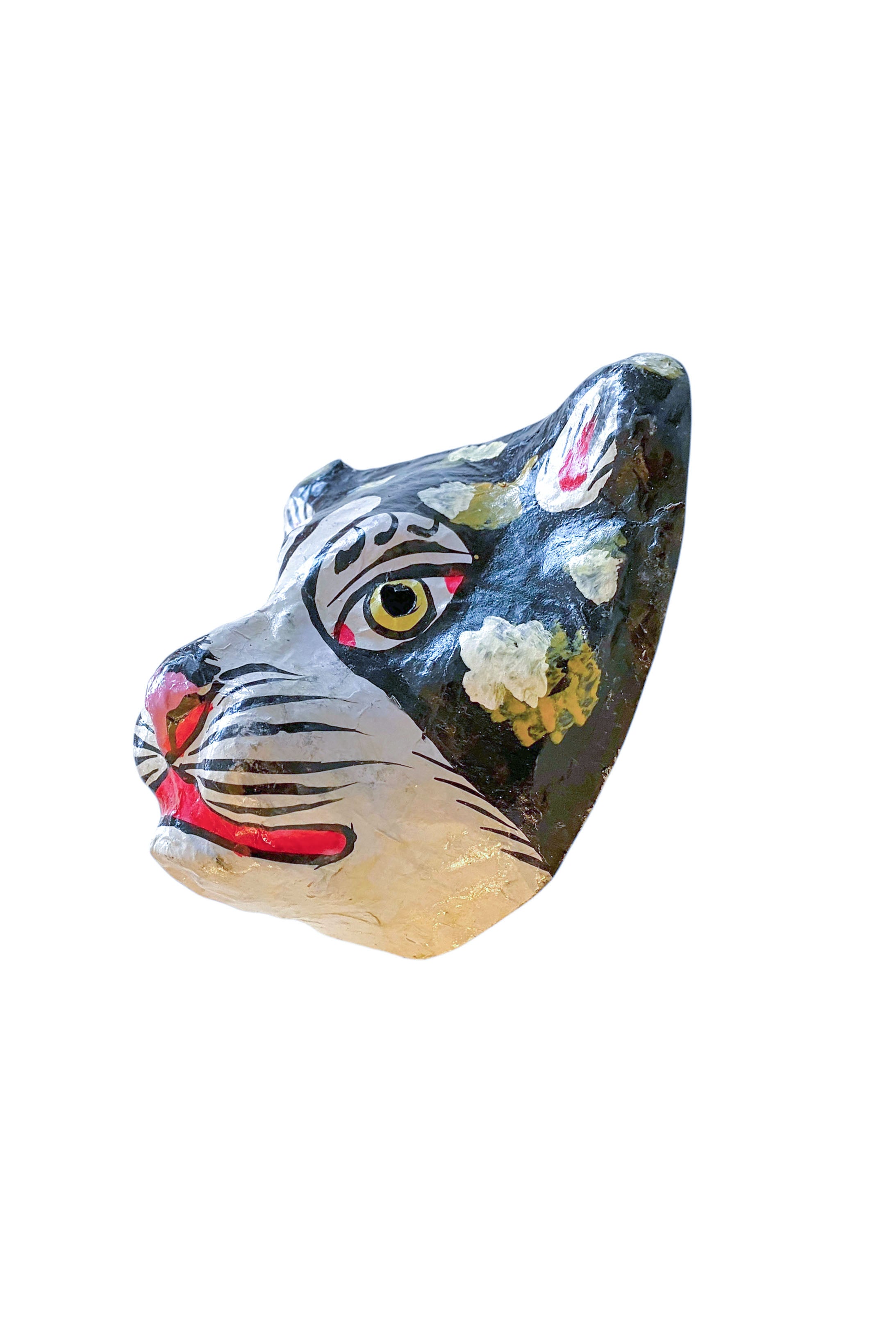 Wall mask papier mache | tiger black