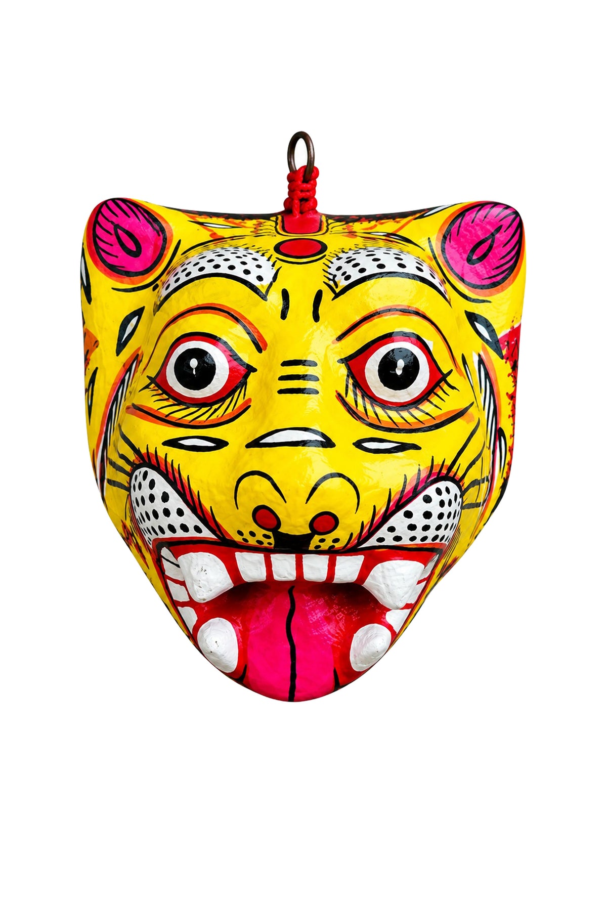 Yellow Tiger Wall Decoration Mask