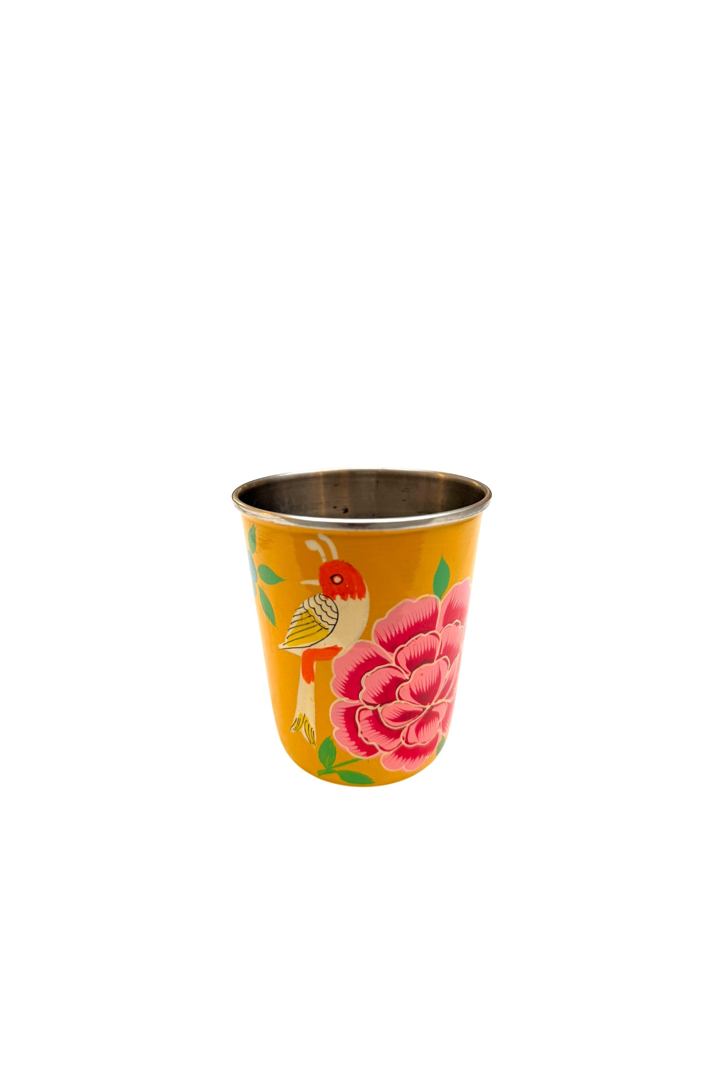 Tumbler Medium | Yellow with Birds