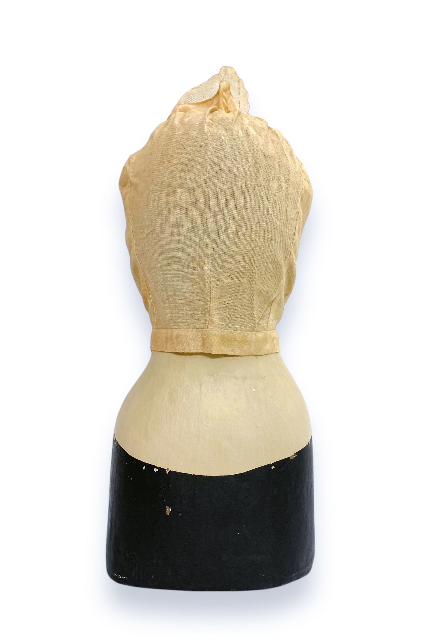 Head with fabric bonnet