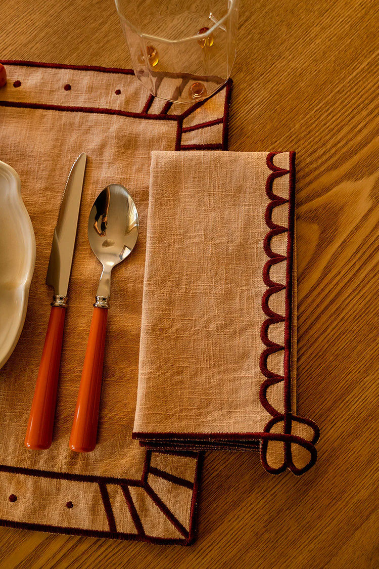 Linen Napkin | Salmon