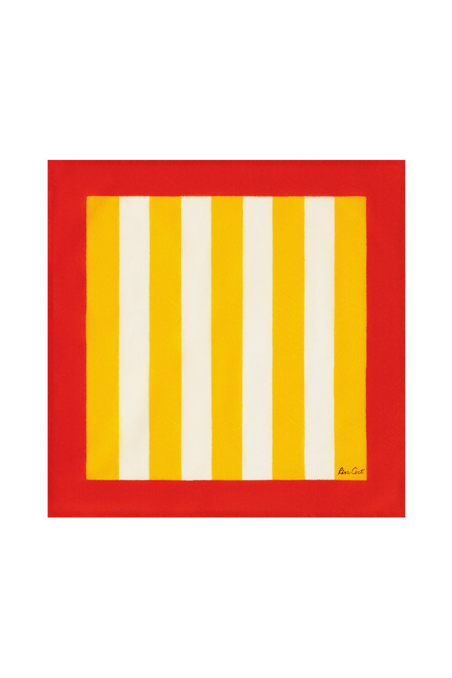Napkin, Stripes sun yellow