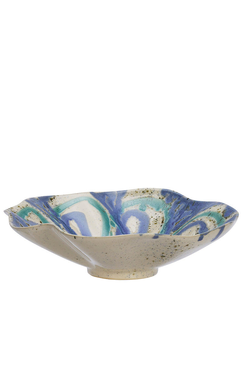 Stoneware bowl | Blue
