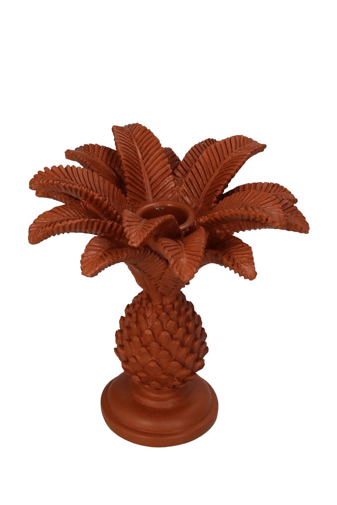 Palm Tree Candle Holder | Terracotta