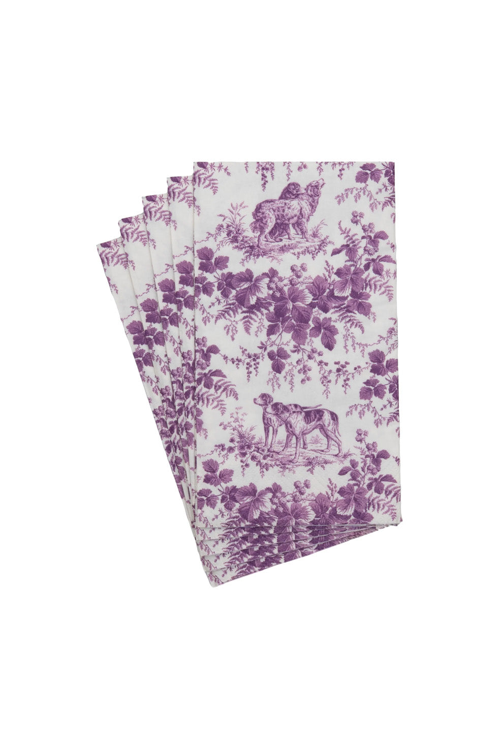 Paper Napkins Dogs| Aubergine