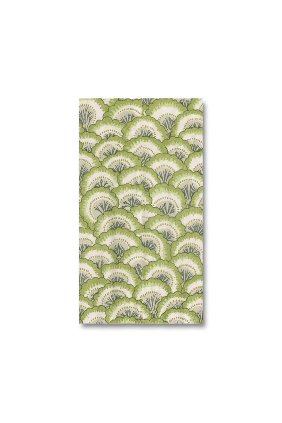 Paper Napkins, green shell flowers
