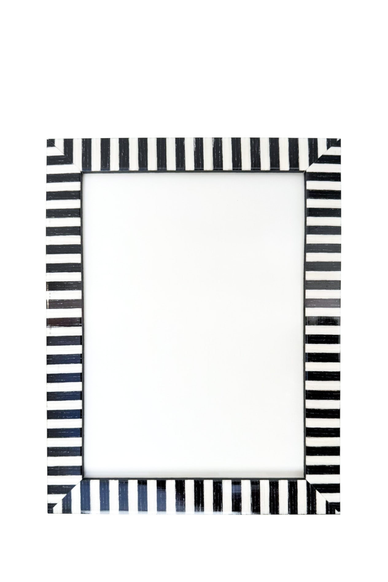 Photo Frame Black & White Stripes | Choose Size