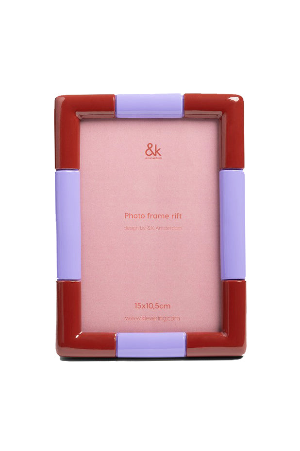 Photo Frame Lilac/Burgundi