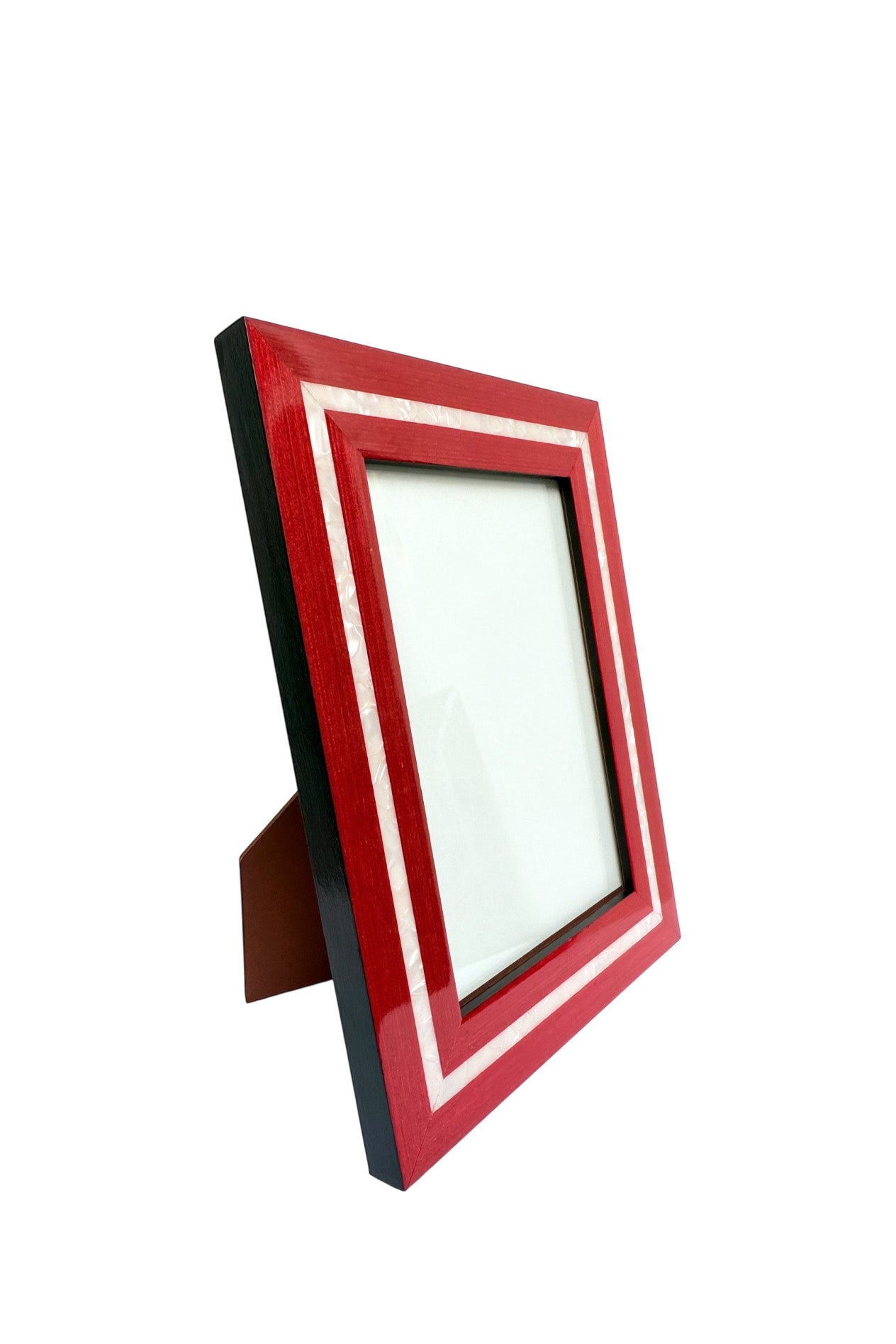 Photo Frame Red w/ White Line | Choose Size