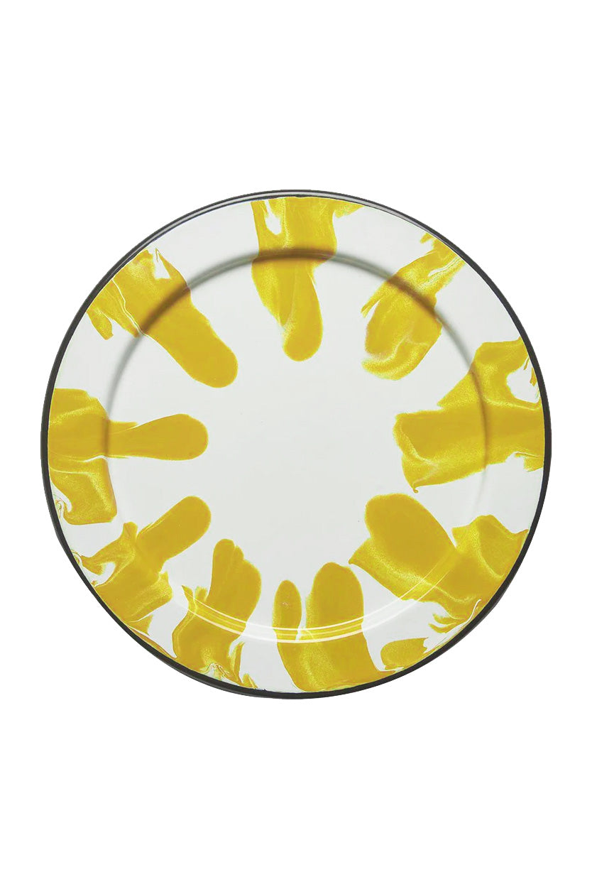Enamel underplate, yellow