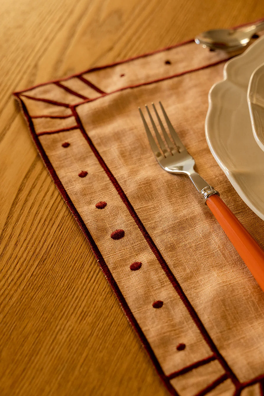 Linen Placemat | Salmon